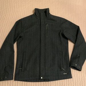 Men’s Smartwool Grey Herringbone Pattern Coat